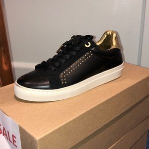 Zadig & Voltaire Black and Gold Sneakers